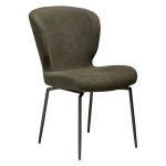 GLORY CHAIR SWIVEL Dark Olive Boucle W. Antique Pewter Swivel Legs 100330222 01 Main