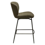 GLORY COUNTER SWIVEL Dark Olive W. Antique Brass Swivel Legs 300330122 03 Profile