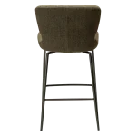 GLORY COUNTER SWIVEL Dark Olive W. Antique Brass Swivel Legs 300330122 04 Back