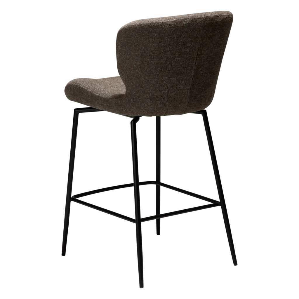 GLORY COUNTER SWIVEL Major Brown Boucle W. Black Swivel Legs 300330123 05 Back Angle