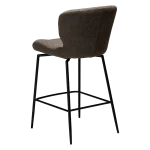 GLORY COUNTER SWIVEL Major Brown Boucle W. Black Swivel Legs 300330123 05 Back Angle