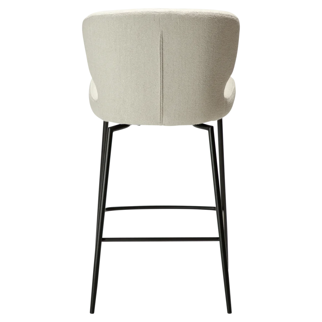 GLORY COUNTER SWIVEL Simply Beige Boucle W. Black Swivel Legs 300330124 04 Back