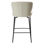 GLORY COUNTER SWIVEL Simply Beige Boucle W. Black Swivel Legs 300330124 04 Back
