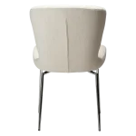 GLORY SWIVEL CHAIR Simply Beige Boucle W. Chrome Legs 100330210 04 Back
