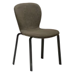 HEAP CHAIR Dark Olive Boucle W. Antique Pewter Legs 100801220 01 Main