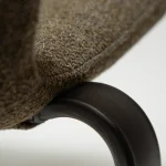 HEAP CHAIR Dark Olive Boucle W. Antique Pewter Legs 100801220 08 Detail3