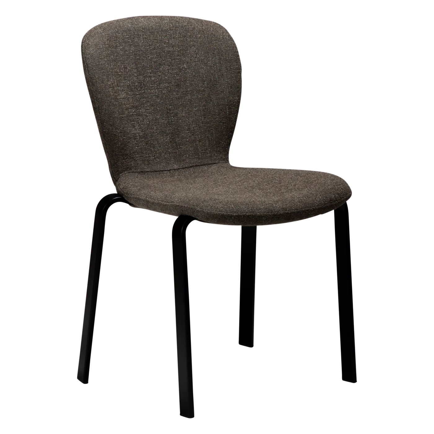 HEAP CHAIR Major Brown Boucle W. Black Legs 100801210 01 Main