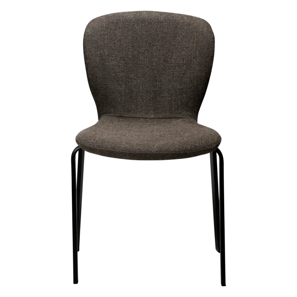 HEAP CHAIR Major Brown Boucle W. Black Legs 100801210 02 Front