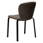 HEAP CHAIR Major Brown Boucle W. Black Legs 100801210 05 Back Angle