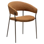 REBOOT CHAIR Pumpkin Spice Boucle W. Antique Brass Legs 100107304 01 Main