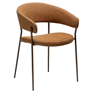 REBOOT CHAIR Pumpkin Spice Boucle W. Antique Brass Legs 100107304 01 Main