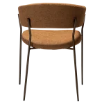 REBOOT CHAIR Pumpkin Spice Boucle W. Antique Brass Legs 100107304 04 Back