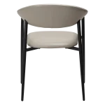 Rover Armchair Cashmere Art Leather With Black Metal Legs 100370122 04 Back