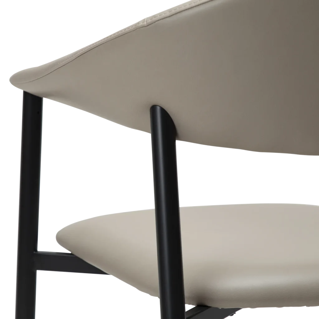 Rover Armchair Cashmere Art Leather With Black Metal Legs 100370122 10 Detail5