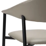 Rover Armchair Cashmere Art Leather With Black Metal Legs 100370122 10 Detail5