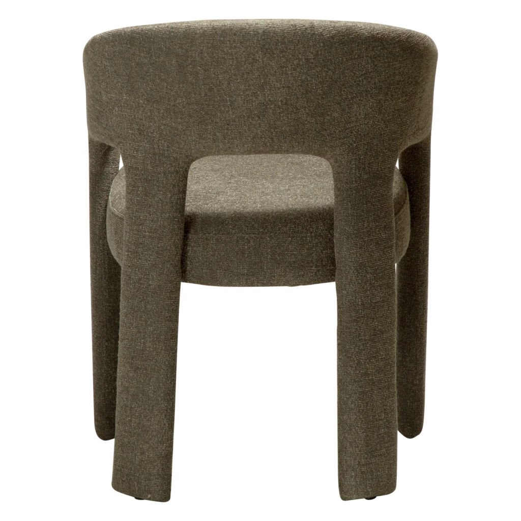 SPLENDOR ARMCHAIR Dark Olive Boucle 100107203 04 Back