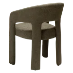 SPLENDOR ARMCHAIR Dark Olive Boucle 100107203 05 Back Angle
