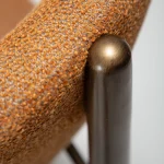 WOKE CHAIR Pumpkin Spice Boucle W. Antique Brass Legs 100400640 06 Detail1