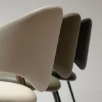 ZONE CHAIR Major Brown Faux Leather W. Antique Brass Legs 100107400 08 Detail3